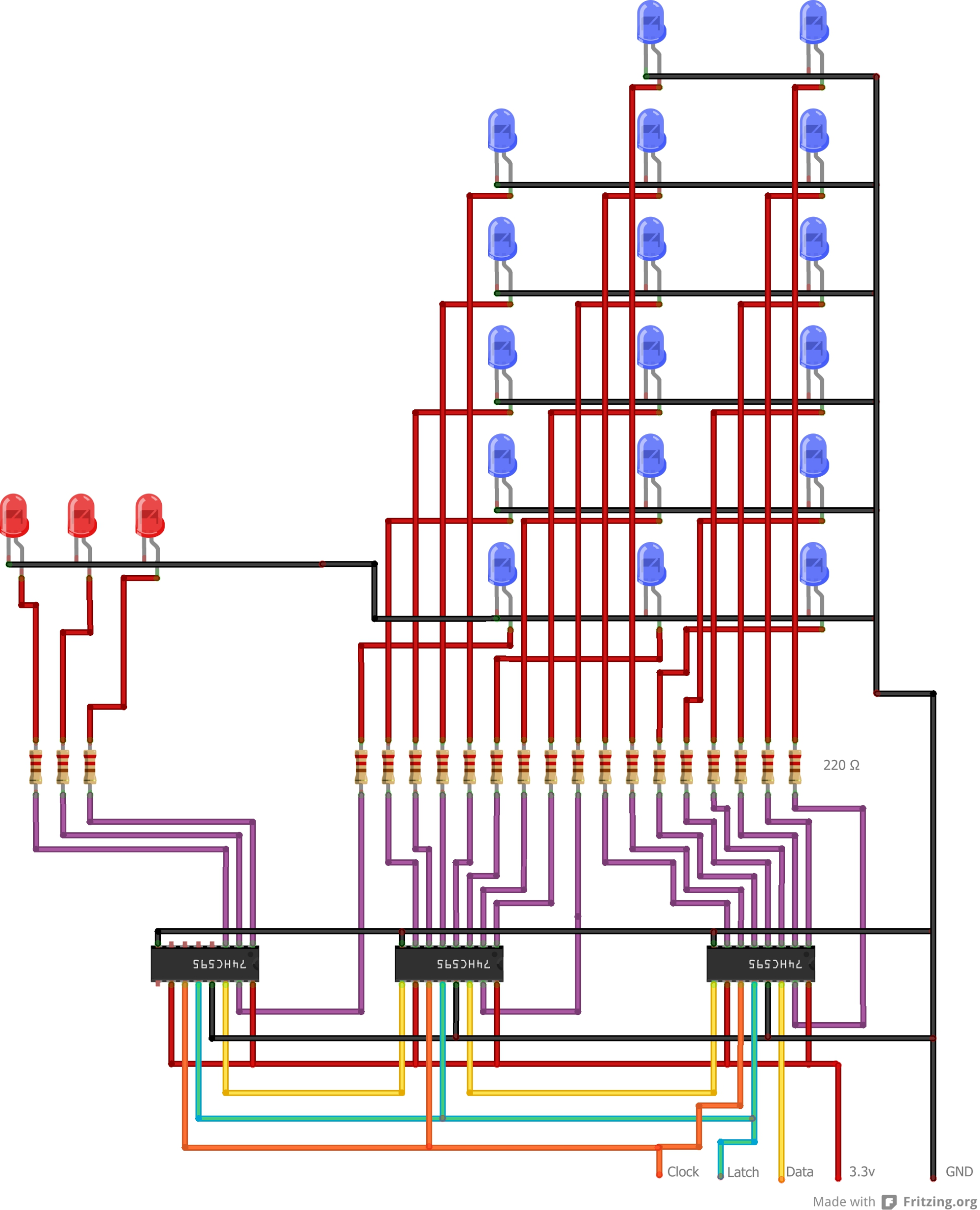 Shift Registers Circuit Diagram
